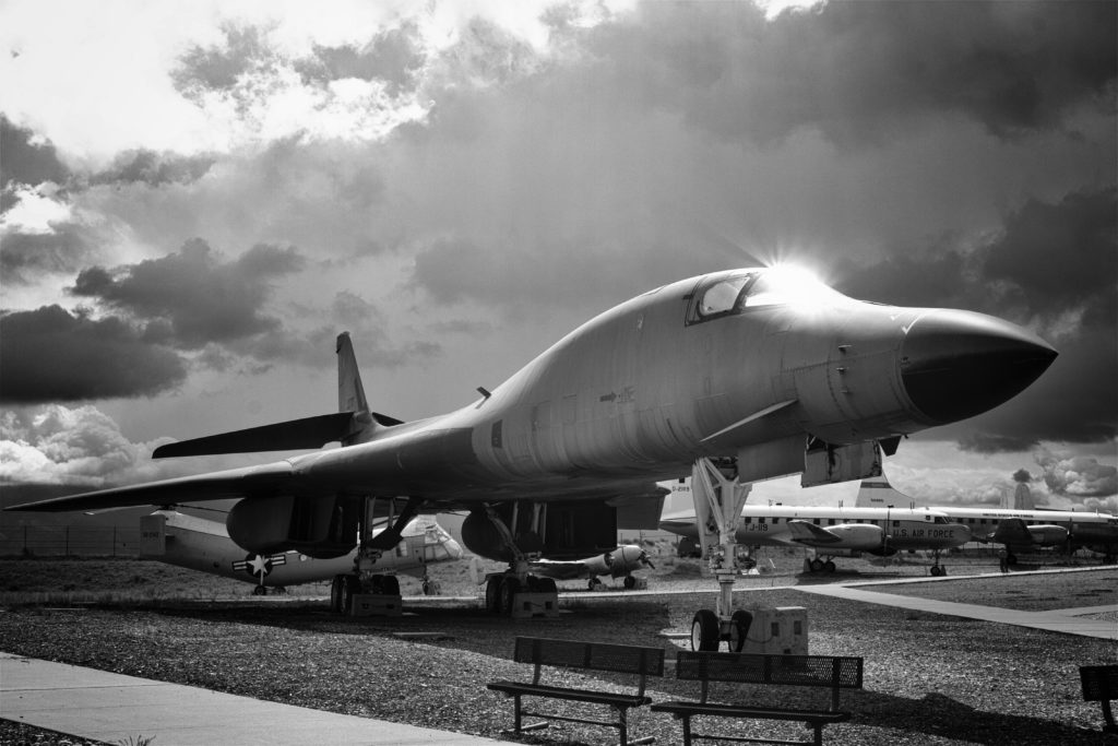 B1-B Bomber im Museum der Hill AFB, Nähe Clearfield, UT
